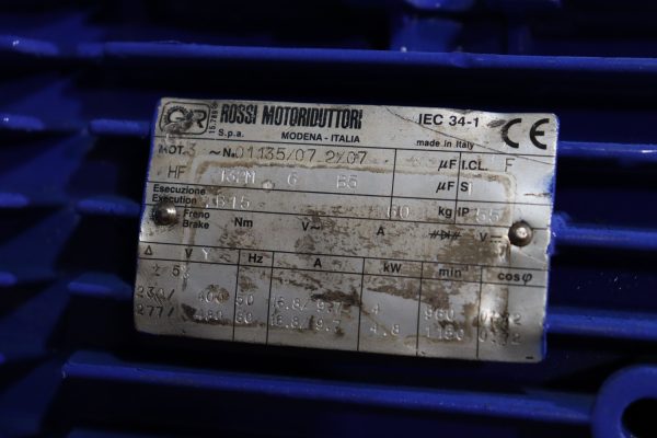 Motorreductor Rossi – Modelo MR21 125 UP 2A. Reacondicionado. - Imagen 3